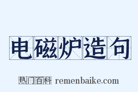 电磁炉造句是什么意思的图片